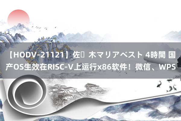 【HODV-21121】佐々木マリアベスト 4時間 国产OS生效在RISC-V上运行x86软件！微信、WPS