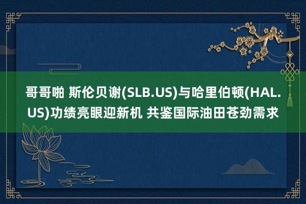 哥哥啪 斯伦贝谢(SLB.US)与哈里伯顿(HAL.US)功绩亮眼迎新机 共鉴国际油田苍劲需求