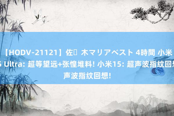 【HODV-21121】佐々木マリアベスト 4時間 小米15 Ultra: 超等望远+张惶堆料! 小米15: 超声波指纹回想!